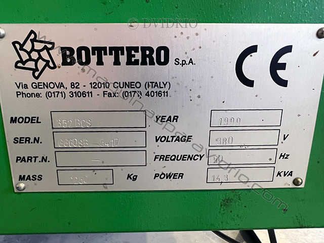 MESA DE CORTE PARA VIDRIO MONOLITICO BOTTERO