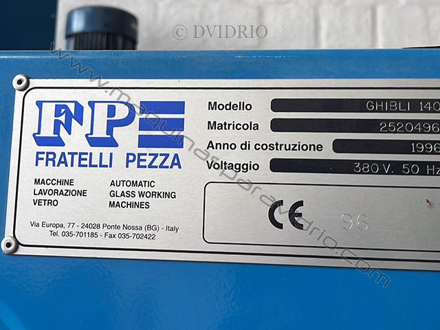 ARENADORA MANUAL PARA VIDRIO FRATELLI PEZZA