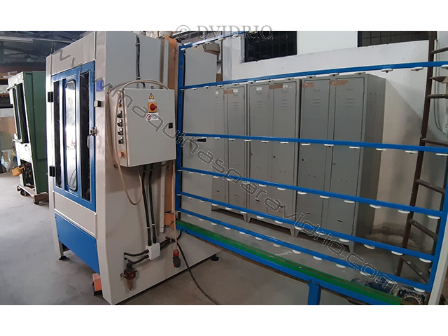 SEMI-AUTOMATIC SANDBLASTING MACHINE C.R.S GLASS MACHINES